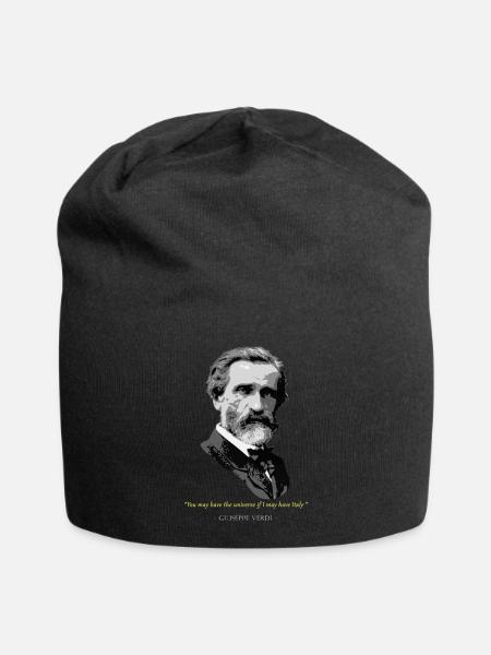Giuseppe Verdi Zitat - Jersey-Beanie - Schwarz