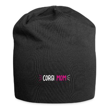 CORGI MOM,Gift for Mother, Gift for Women, Mom Chr - Jersey Beanie - black - Front