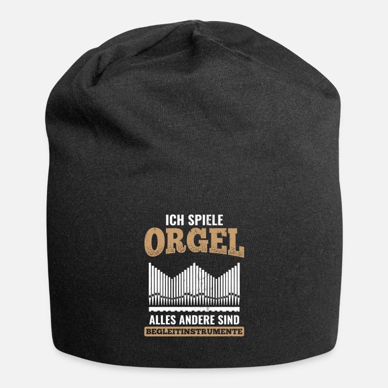 Orgel - Jersey-Beanie - Schwarz