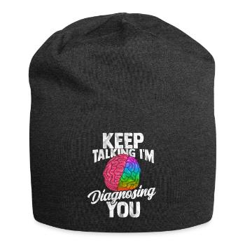 Psychologie Doktor Anthropologie Freud Therapeut - Jersey-Beanie - Anthrazit - Vorne