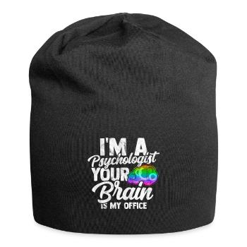 Psychologist therapist brain psyche Freud - Jersey Beanie - black - Front