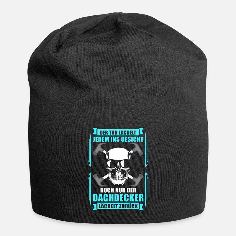 Dachdecker Geschenk | Dachdeckermeister lustiges - Jersey-Beanie - Schwarz