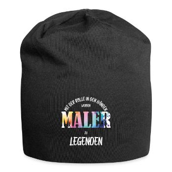 Maler - Jersey-Beanie - Schwarz - Vorne