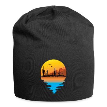 T-shirt Cowboy Retro Vintage Canyon du désert - Bonnet en jersey - noir - Devant
