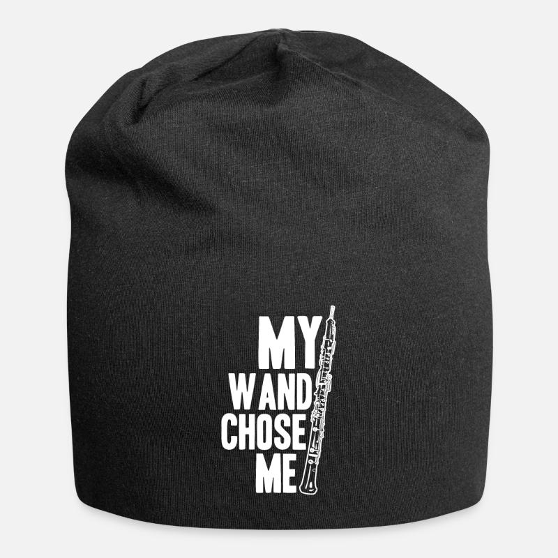 Oboe Mein Zauberstab hat mich gewählt Oboe - Jersey-Beanie - Schwarz