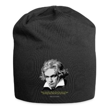 Beethoven Quote - Jersey Beanie - black - Front