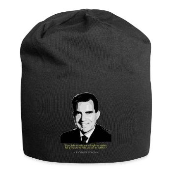 Richard Nixon Quote - Jersey-Beanie - Schwarz - Vorne