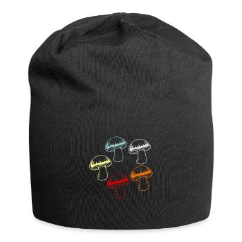 Pilz - Jersey-Beanie - Schwarz - Vorne