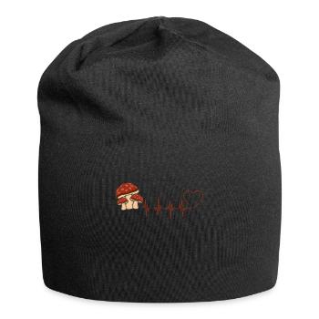Pilz - Jersey-Beanie - Schwarz - Vorne