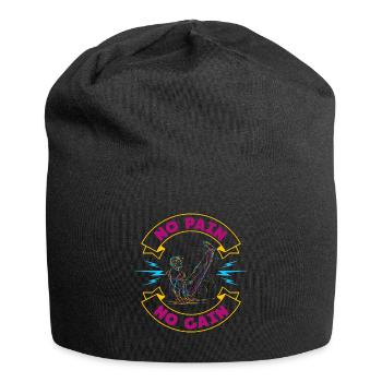 Pas de douleur pas de gain calisthenics cadeau v-sit gym - Bonnet en jersey - noir - Devant