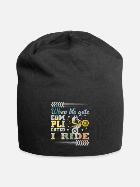 Trial bike saying - Jersey Beanie - black