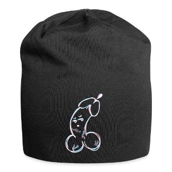 Penis Fruchtbar Fruchtbarkeit - Jersey-Beanie - Schwarz - Vorne