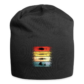 Pêche Pêche pêche poissons pêche cadeau de pêche - Bonnet en jersey - noir - Devant