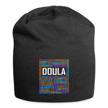 Doula Worte - Jersey-Beanie - Schwarz - Vorne