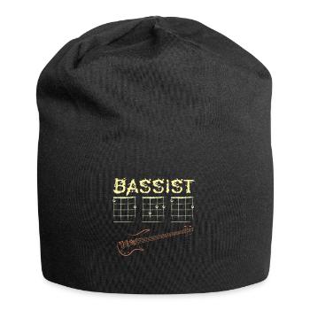 Papa guitare basse - Bonnet en jersey - noir - Devant