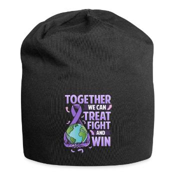 Cancer Awareness Cancer Prevention World Cancer Day - Jersey Beanie - black - Front