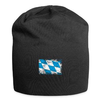 Drapeau drapeau bavarois Bavière - Bonnet en jersey - noir - Devant
