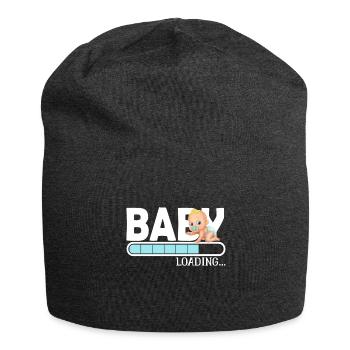 Baby Loading Pregnancy Gift - Jersey Beanie - charcoal grey - Front