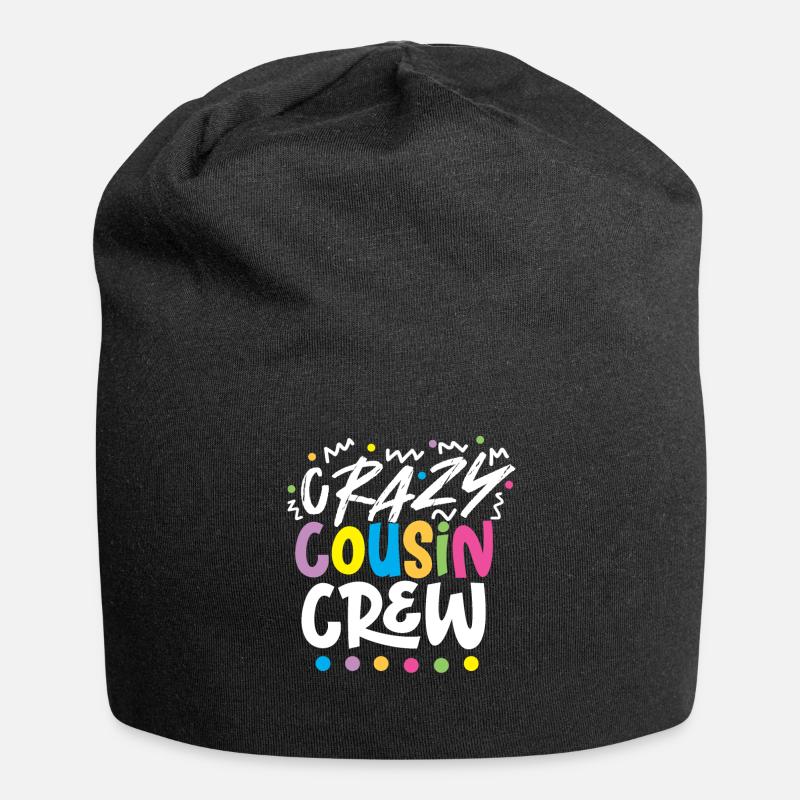 Verrückte Cousine Cousin Crew - Jersey-Beanie - Schwarz