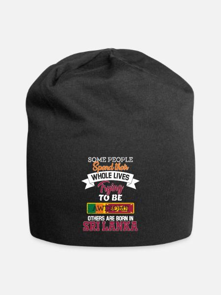 Né au Sri Lanka - Bonnet en jersey - noir