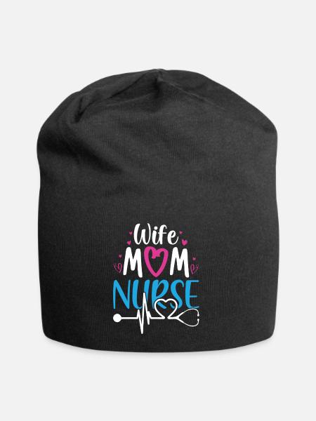 Nurse - Jersey Beanie - black