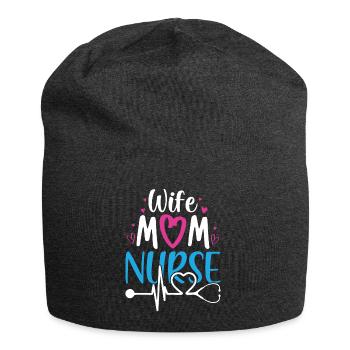 Nurse - Bonnet en jersey - charbon - Devant