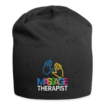 Massage - Bonnet en jersey - noir - Devant