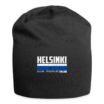 Helsinki Finlande - Bonnet en jersey - noir - Devant