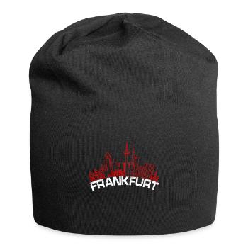 Skyline de Francfort - Bonnet en jersey - noir - Devant