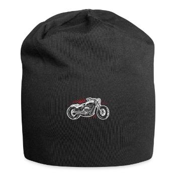 Motorrad - Jersey-Beanie - Schwarz - Vorne