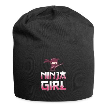 Ninja Girl Fighter - Jersey Beanie - black - Front