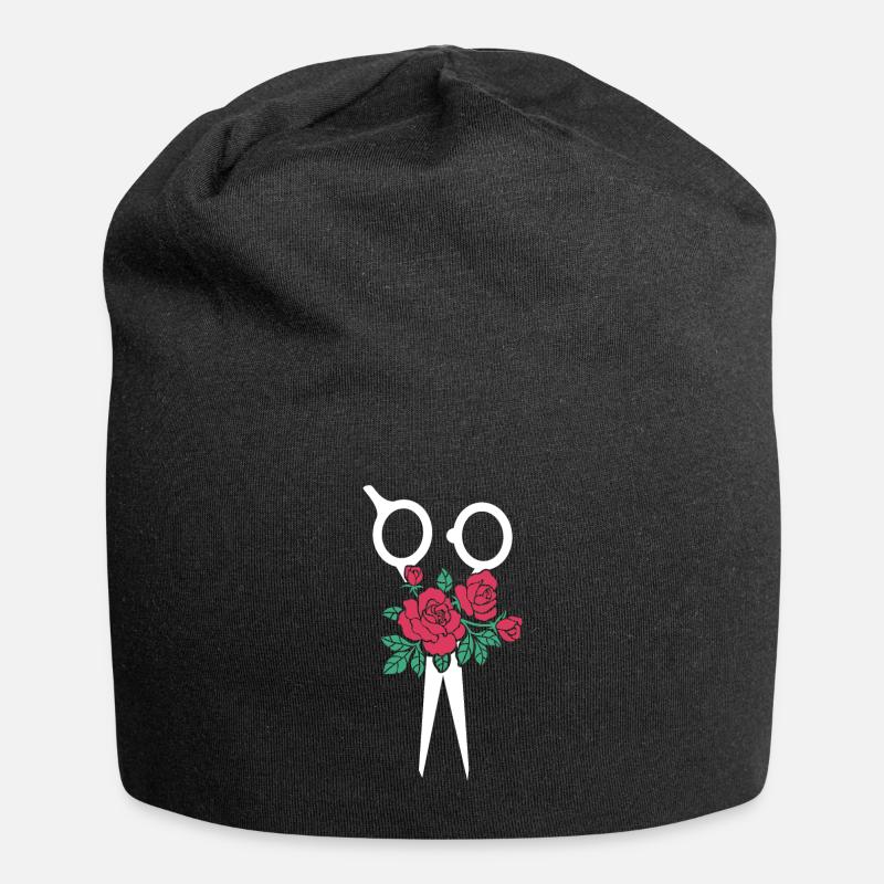 Friseur Friseur Friseur Schere - Jersey-Beanie - Schwarz
