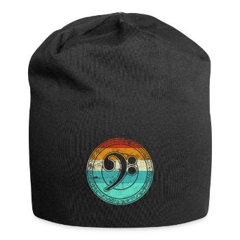 Bass Gitarre Bassschlüssel für Bassgitarristen Vin - Jersey-Beanie - Schwarz - Vorne