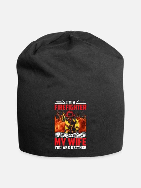 pompiers - Bonnet en jersey - noir