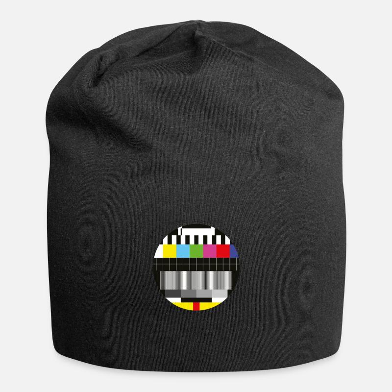 Testbild - Kein Signal TV Sendepause - Jersey-Beanie - Schwarz