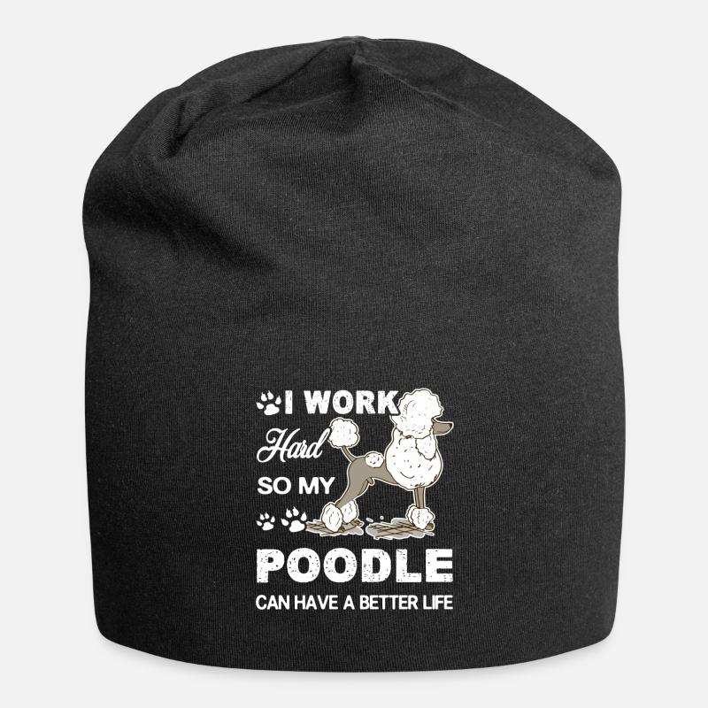 Caniche aime mon caniche - Bonnet en jersey - noir