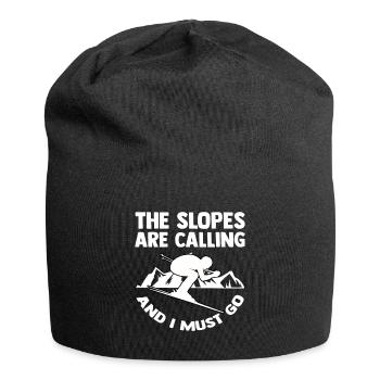 Ski Montagne alpine Avalanche vacances de ski Ski Ski - Bonnet en jersey - noir - Devant