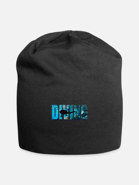 Diving Taucher im Wasser - Jersey-Beanie - Schwarz