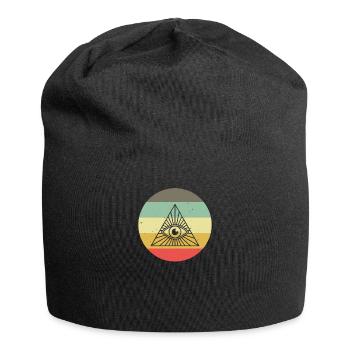 Maçon franc-maçon Illuminati - Bonnet en jersey - noir - Devant