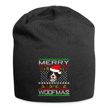 Cadeau de Noël Bouvier Bernois - Bonnet en jersey - noir - Devant