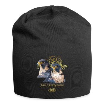 Le faucon pèlerin - Bonnet en jersey - noir - Devant