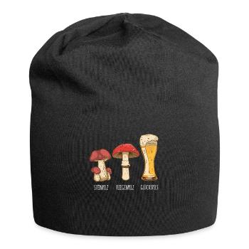 Cèpes Champignons Champignons Cadeau - Bonnet en jersey - noir - Devant