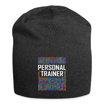 Personal Trainer - Words - Jersey Beanie - charcoal grey - Front