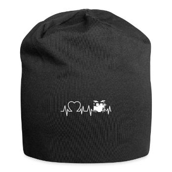Schlagzeug Drumsticks Band Trommel Musik Geschenk - Jersey-Beanie - Schwarz - Vorne
