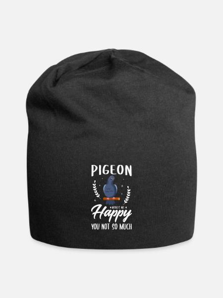 Pigeons Gifts for a pigeon fanciers - Jersey Beanie - black