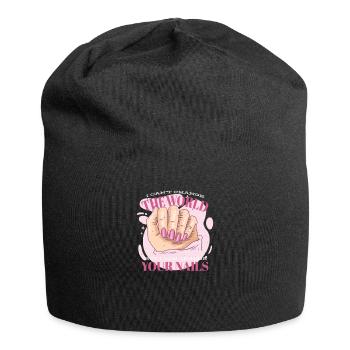 Nail Fairy Nail Design Beautician Nail Designer - Jersey Beanie - black - Front