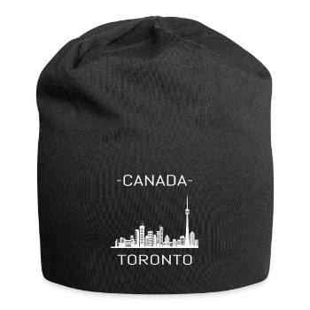 Toronto Skyline - Jersey-Beanie - Schwarz - Vorne