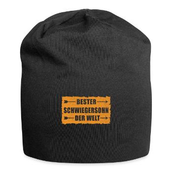 Bester Schwiegersohn Geschenk | Schwiegersöhne - Jersey-Beanie - Schwarz - Vorne