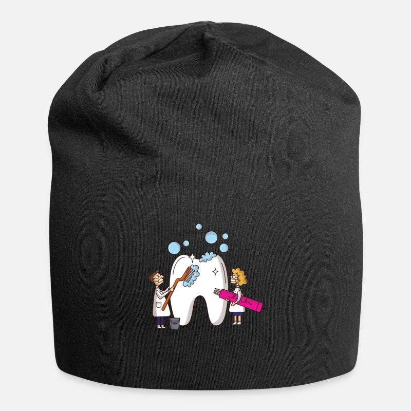 Idée cadeau dentiste dentiste - Bonnet en jersey - noir