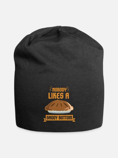 Nobody Likes A Soggy Bottom British Baking Funny - Jersey Beanie - black